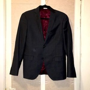 Frank & Oak charcoal suit jacket sz 36R